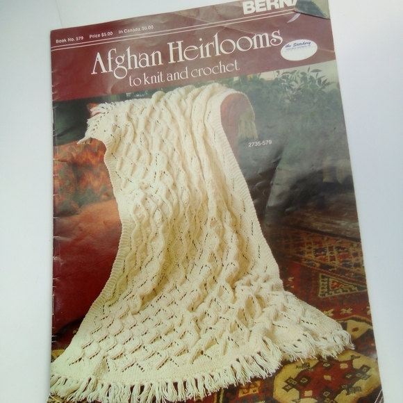 Vintage Other - Vintage Afghan Heirlooms to Knit & Crochet Crocheting Knitting